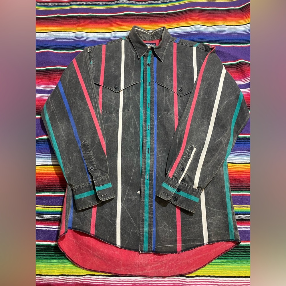 Vintage Wrangler Brushpopper Button Down